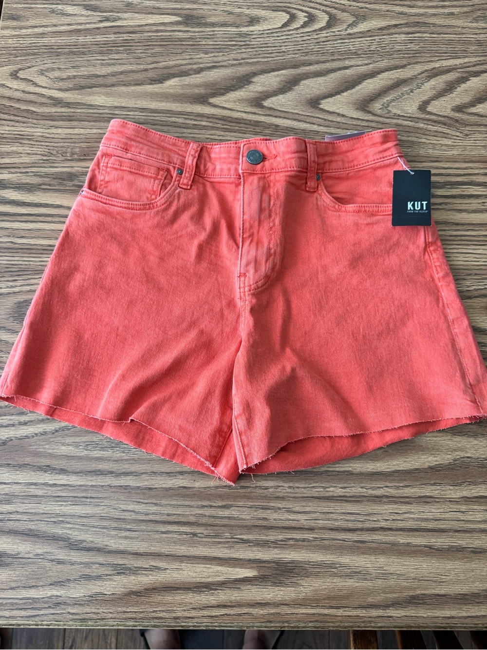 Kut from the Kloth Tangerine High Rise Jane Long Shorts